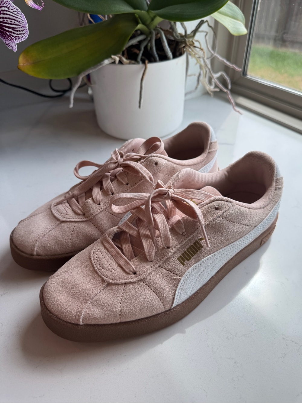 Women’s Puma Pink Suede Sneakers